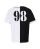 Red Bridge Mens T-Shirt Baseball Jersey Black-White S
