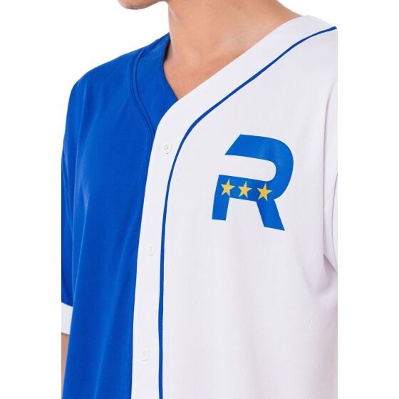 Red Bridge Mens T-Shirt Baseball Jersey Saxe Blue-White XXL