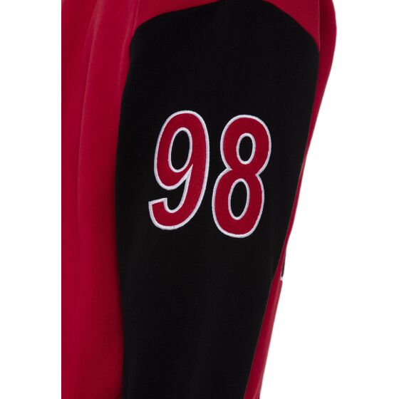 Red Bridge Herren Sweatjacke Collegejacke RotSchwarz S