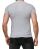 Redbridge Mens T-Shirt Stretch Motif Round Neck Slim-Fit Grey