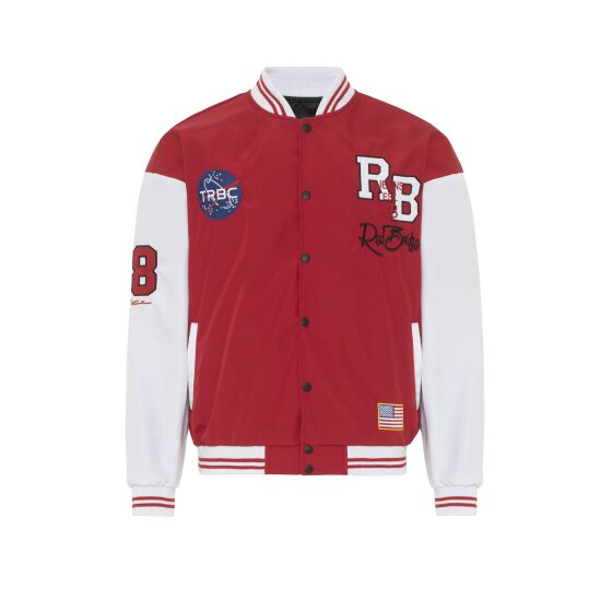 im sportlichen Varsity-Look Baseballjacke