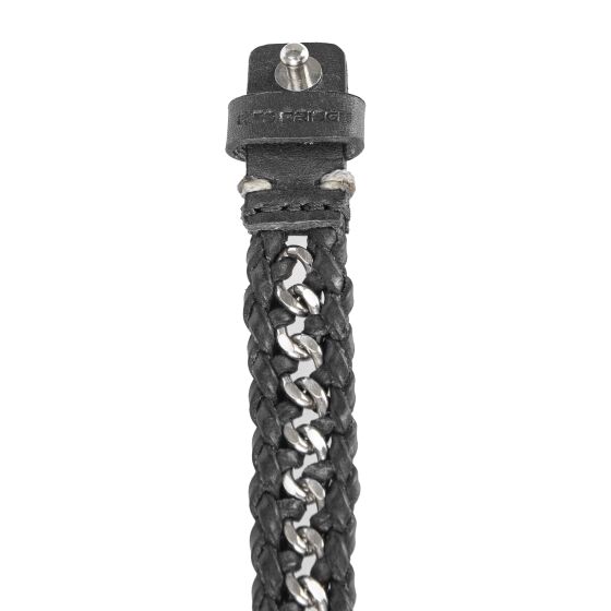 Red Bridge bracelet imitation leather black