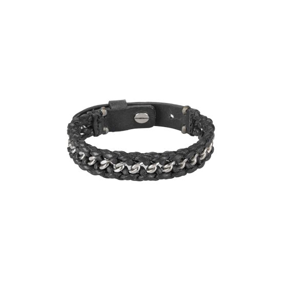 Red Bridge Armband Kunstleder Schwarz