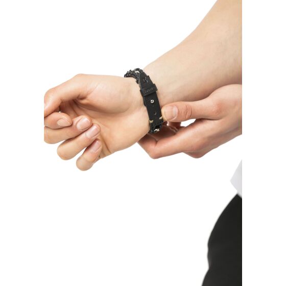 Red Bridge Armband Kunstleder Schwarz