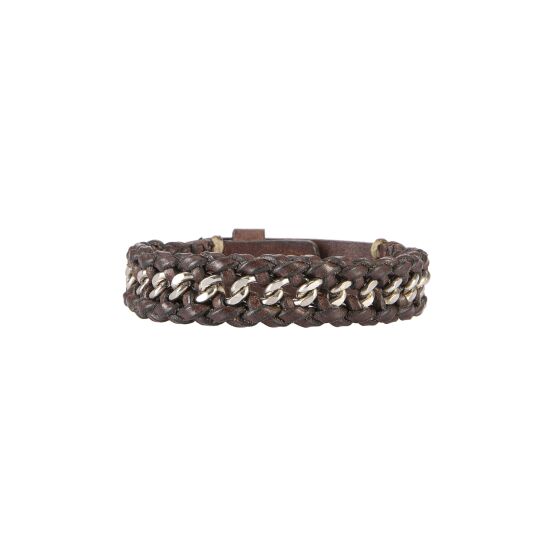 Red Bridge bracelet faux leather brown