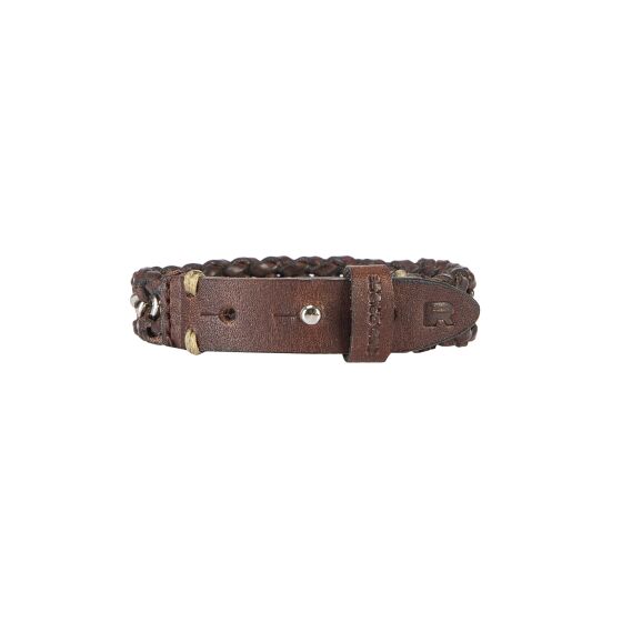 Red Bridge bracelet faux leather brown