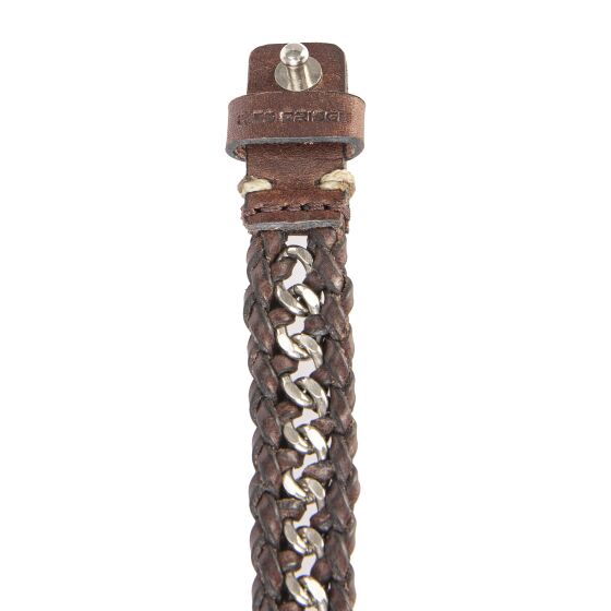 Red Bridge bracelet faux leather brown