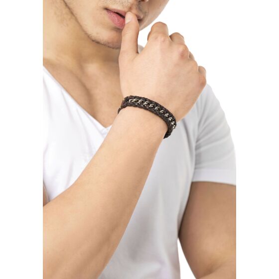 Red Bridge Armband Kunstleder Braun