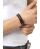 Red Bridge bracelet faux leather brown
