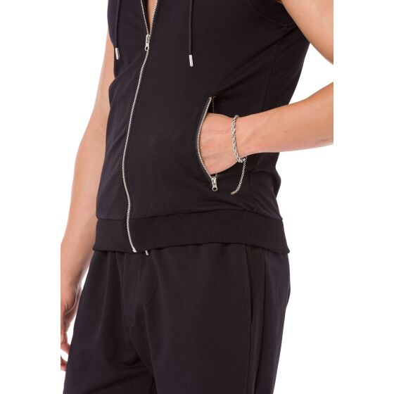Red Bridge Mens Set Sweat Leisure Suit T-Shirt Pants Black S