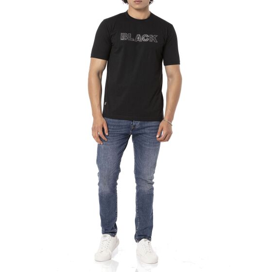 Red Bridge Herren T-Shirt BLACK Big 3D Print