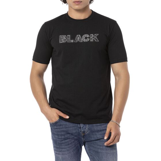Red Bridge Mens T-Shirt BLACK Big 3D Print