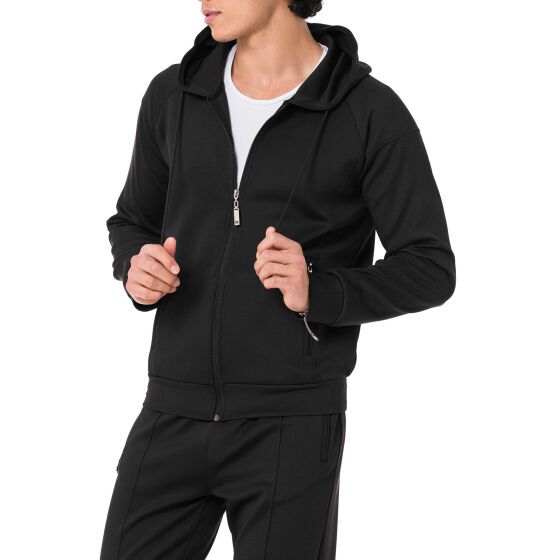 Red Bridge Mens Jogging Suit Set Jacket and Pants Black S