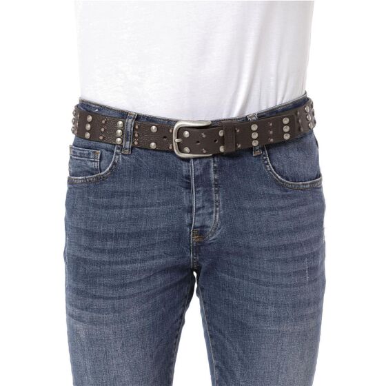 Redbridge Mens genuine leather belt with studs Studded belt