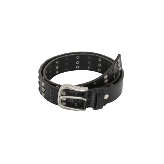 Redbridge Mens genuine leather belt with rivets rivet belt black 85