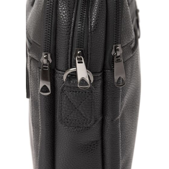 Red Bridge Schultertasche Umhängetasche Shoulder Bag Kunstleder Schwarz