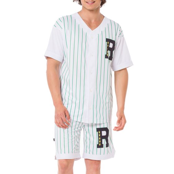 Red Bridge Mens Baseball Jersey and Shorts Set