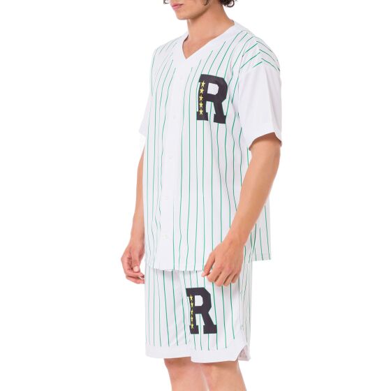 Red Bridge Mens Baseball Jersey and Shorts Set