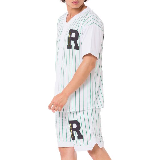 Red Bridge Mens Baseball Jersey and Shorts Set