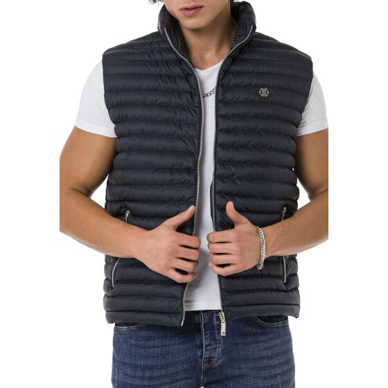 Red Bridge Mens vest with stand-up collar Bubble Vest