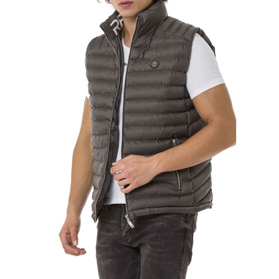 Red Bridge Mens vest with stand-up collar Bubble Vest