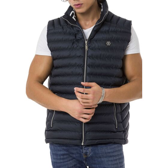 Red Bridge Mens vest with stand-up collar Bubble Vest