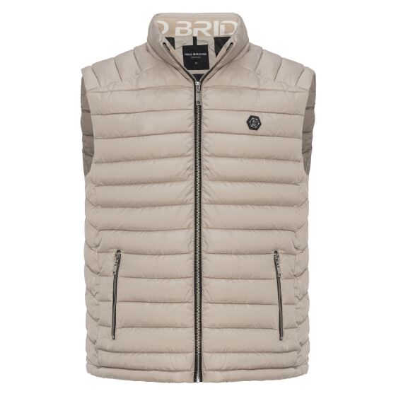 Red Bridge Mens vest with stand-up collar Bubble Vest