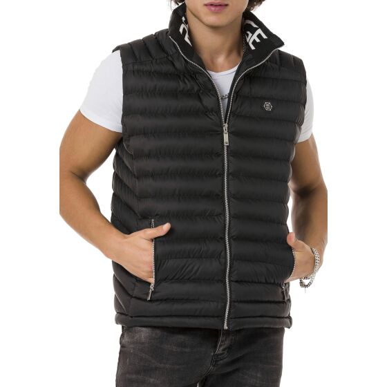 Red Bridge Mens vest with stand-up collar Bubble Vest