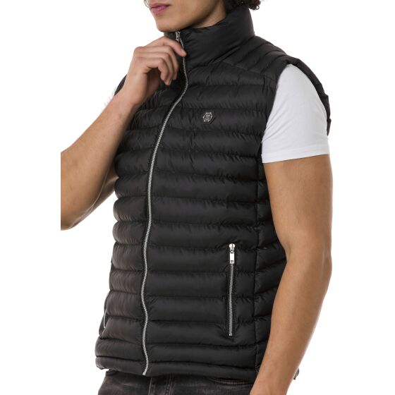 Red Bridge Mens vest with stand-up collar Bubble Vest