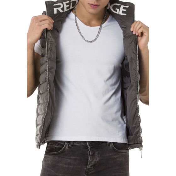 Red Bridge Mens vest with stand-up collar Bubble Vest