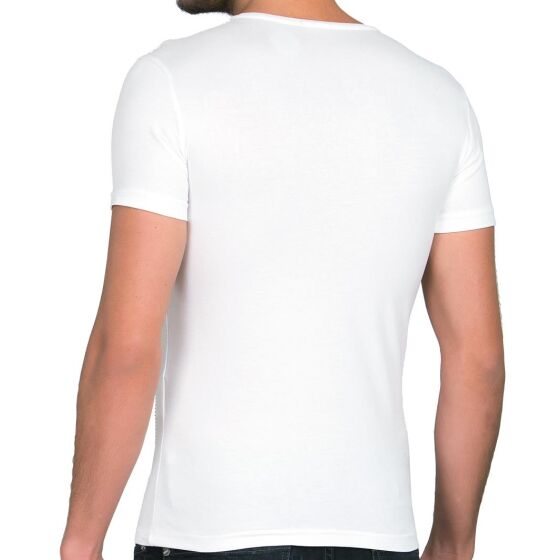 Red Bridge Mens Sex Money Crime T-Shirt white with rhinestones L