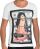 Red Bridge Mens Sex Money Crime T-Shirt white with rhinestones L