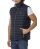 Red Bridge Mens Vest with Stand-up Collar Bubble Zipper Collar Print Navy Blue XXL