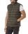 Red Bridge Mens Waistcoat with Big Bubble Zipper Collar Print