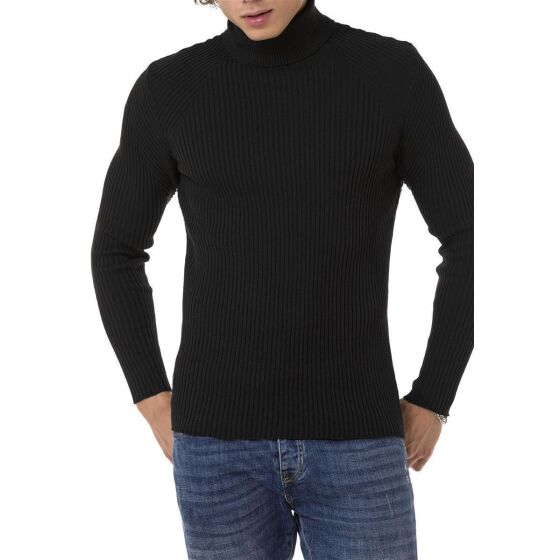 Red Bridge Mens knit sweater turtleneck sweater fine knit