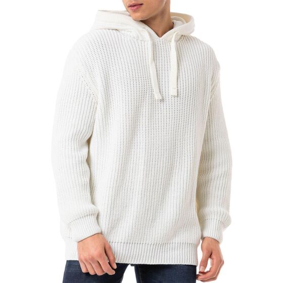 Red Bridge Mens knitted sweater with hood