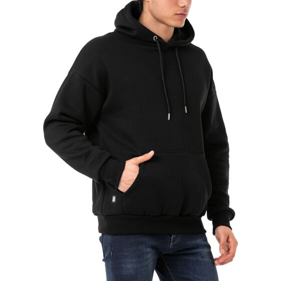 Red Bridge Herren Kapuzenpullover Basic Hoodie Premium Schwarz S