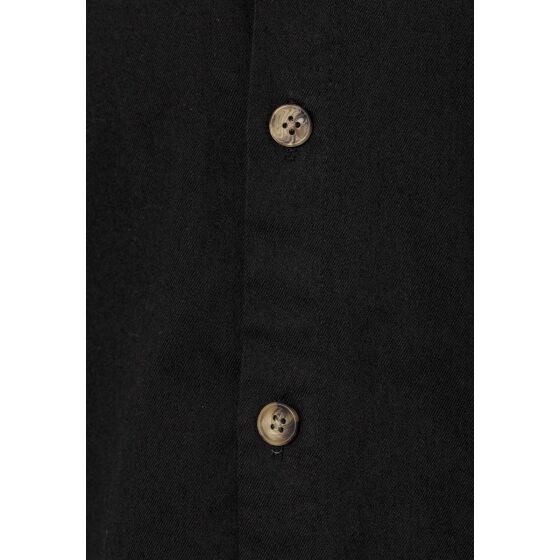 Red Bridge Herren Hemd Premium Denim Oversized Wide Cut Schwarz M