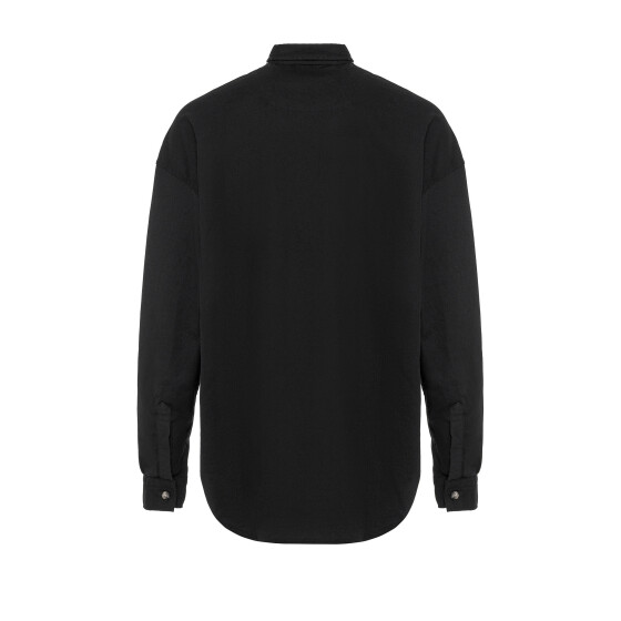 Red Bridge Mens Shirt Premium Denim Oversized Wide Cut Black M