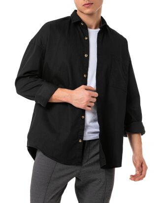 Red Bridge Mens Shirt Premium Denim Oversized Wide Cut...