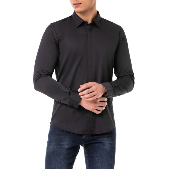 Red Bridge Mens Shirt Basic Modern Fit Long Sleeve Concealed Button Placket