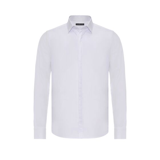 Red Bridge Herren Hemd Basic Modern Fit Langarm verdeckte Knopfleiste