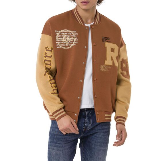 Red Bridge Herren College-Jacke Hardcore Braun S