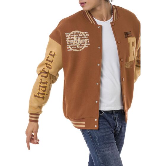 Red Bridge Herren College-Jacke Hardcore Braun S