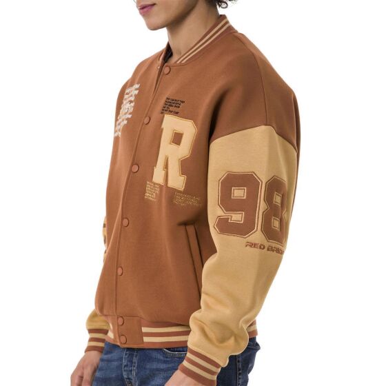 Red Bridge Herren College-Jacke Hardcore Braun S