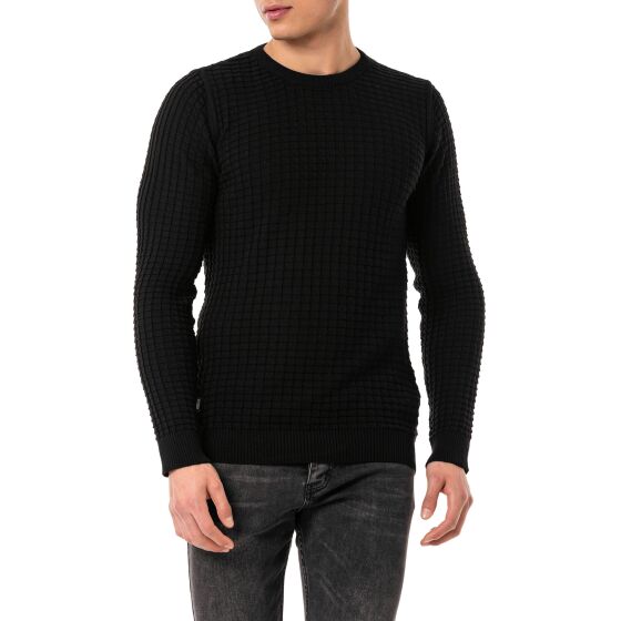 Red Bridge Mens Knit Jumper Jumper Black S