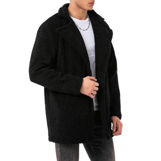 Red Bridge Mens Fluffy Coat Jacket