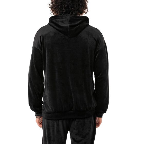 Red Bridge Herren Pullover Velour Signature Kapuzenpullover Schwarz S