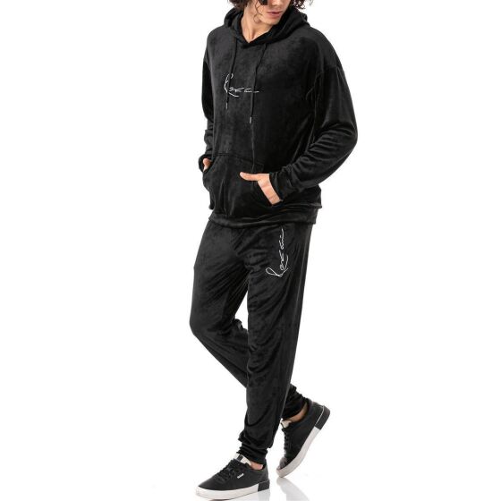 Red Bridge Mens Tracksuit Set Velor Signature Hoodie and Trousers