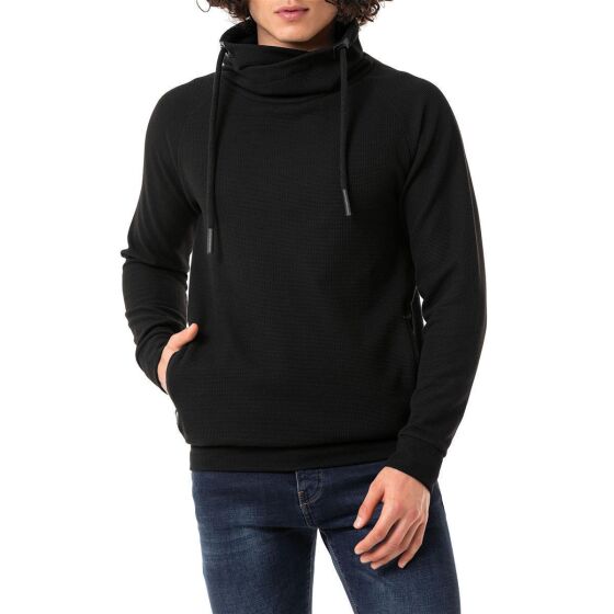 Red Bridge Herren Pullover mit hohen Schalkragen Schwarz S